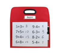 Wegiwuca Write and Wipe Drawing Board Dry Brush Bag Pocket for Teaching Kids Transparent Reusable Dry Erasable Pockets Whiteboard Classroom Storage Pouches