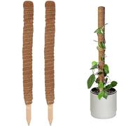 WEGJYKY 2pcs Moss Pole 90cm Coir Totem Pole Moss Stick Plant Support Totem Pole Plant Climbing Coco Coir Poles for Creepers Climbing Plant