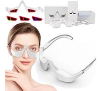 WEGJYKY Botanique Paris Under Eye Device, Revitaleyes Advanced Under Eye Renewal Therapy Glasses, 3D Eye Beauty Device, Three-color, Three-speed Control (white)