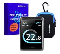 WEGLUST Protective cover for Bosch Kiox 500 with neoprene bag, e-bike screen protector, transparent, shock and scratch protection, ebike accessories, protective cover fit for Kiox 500 (BHU3700)