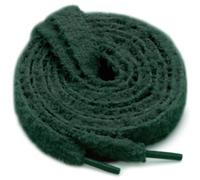 WEGOODZF Flat Fuzzy Shoe laces: Soft Wide Plush Shoelaces - 2 Pair, 15 Dark Green, 51 inch (130CM)