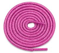 WEGOODZF Round Glitter Shoe Laces: Shiny Metallic Sparkle Shoe Strings - 2 Pair, 09 Rose Red, 39 inch(100CM)