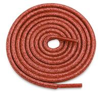 WEGOODZF Round Glitter Shoe Laces: Shiny Metallic Sparkle Shoe Strings - 2 Pair, 10 Red, 55 inch(140CM)