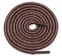 WEGOODZF Round Glitter Shoe Laces: Shiny Metallic Sparkle Shoe Strings - 2 Pair, 11 Red Brown, 39 inch(100CM)