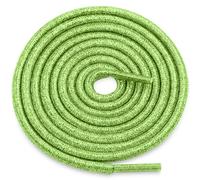 WEGOODZF Round Glitter Shoe Laces: Shiny Metallic Sparkle Shoe Strings - 2 Pair, 15 Grass Green, 31 inch(80CM)