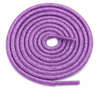 WEGOODZF Round Glitter Shoe Laces: Shiny Metallic Sparkle Shoe Strings - 2 Pair, 18 Light Purple, 63 inch(160CM)