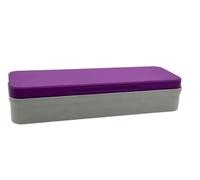 Wegovy® & Mounjaro Compatible Pen Case - GLP-1 Weight Loss Injection Pen Storage Box with Adapters for Multiple Pen Sizes - Holds Pen, Needle Tips & Swabs - Travel, Fridge or Home White & Purple