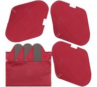 Wegreeco Cloth Menstrual Pads - Soft Washable Pads for Women - Reusable Panty Liners for Women - 6 Pack with 1 Cloth Mini Wet Bag (Medium, Burgundy)