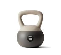 WeGym Soft Kettlebell with Cushioned Impact Resistant Base, Anti Slip Wide Grip Handle for Home Workouts, Weightlifting, Full Body Training (15LB Sandstone)
