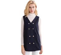 WEHAM EMF 5G Anti-Radiation Vest, Maternity Work Clothes Top Pregnant Dress Apron, WiFi RFID Protect Tunic Silver Fabric Shield Tank,Blue,XL