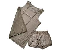 WEHAM EMF Protection T-Shirts Underpants, Men's Faraday Stretchy Vests, 5G,4G,RF,WiFi,Cell,Bluetooth,RFID Radiation Shielding Top,Grey,3XL