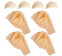 Wehhbtye 8PCS Bald Caps Makeup Latex Bald Cap Head Wig Cap Costume Accessory for Adults Teens for Halloween Theme Party