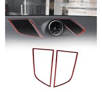 WEHOMY 2 Pcs/Set Car Dashboard A/C Air Outlet Frame Trim Sticker for for Macan 2014 2015 2016 2017 2018 2019 2020 2021