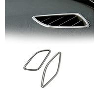 WEHOMY 2Pcs Stainless Steel Dashboard Air Conditioning Outlet Frame Decoration Cover Trim LHD Car Accessories For A&udi A6 C7 2012-2018