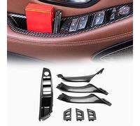 WEHOMY 7Pc/Set Left Hand Drive LHD Carbon Fiber Car Interior Inner Door Handle Panel Pull Trim Cover for 5 Series F10 F11 F18 2010-2017