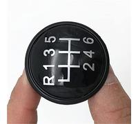 WEHOMY Accessories 5/6 Speed Gear Shift Knob Cap Emblem Badge Cover For VW For Golf For Jetta MK3 MK4 For GTI MK4 For Bora For Lupo For POLO (Color : Black 6 Speed)