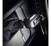 WEHOMY Car Gear Shift Knob Head Cover Real Carbon Fiber Interior Car Pull Handle Pad Case Trim for V&olvo S60 V60 2020
