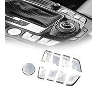 WEHOMY Car Gear Shift Switch Button Engine Start Stop Trim Cover For A&udi A4 B8 2009 2010 2011 2012 2013 2014 2015 2016 Car Interior Accessories