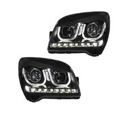 WEHOMY Headlights Assemblies Head Light For Kia For Sportage 2007~2013 Headlights Runng Lights Bi- Beam Fog Lights Angel Eyes Headlight Assembly 2pcs Front Lights(A)