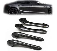 WEHOMY Real Carbon Fiber Car Exterior Door Handle Cover Trim Handknob Shell Case for for GranTurismo S MC G&T GTS 2008-2017 4-Door
