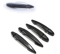 WEHOMY Real Carbon Fiber Car Exterior Door Handle Cover Trim W/SmartKey Hole Paddle Pull Handknob Cap for X5 F15 2014-2017