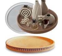 Wehous Large Round Beaded Tray Mold, 10.6in Serving Tray Silicone Molds for Epoxy Resin, Unique Storage Container Concrete Gypsum Resin Casting Molds for Jewelry Trinket Candle Holder Home Ornament