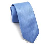Wehug 2.4'' (6cm) Men's Classic Solid Slim Tie Silk Woven Necktie Jacquard Neck Light Blue Ties For Men EU-LF0006