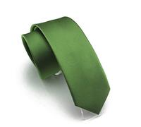 Wehug Men's Classic Solid Color Tie Slim Green Tie Skinny Ties for Men 2.4'' (6cm) EU-LE0010