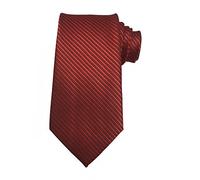 Wehug Men's Classic Solid Tie Silk Woven Necktie Jacquard Neck Dark Red Ties For Men EU-LD0053