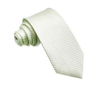 Wehug Men's Classic Solid Tie Silk Woven Necktie Jacquard Neck Light Green Ties For Men EU-LD0052
