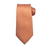 Wehug Men's Classic Solid Tie Silk Woven Necktie Jacquard Neck Orange Ties For Men EU-LD0061