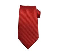 Wehug Men's Classic Solid Tie Silk Woven Necktie Jacquard Neck Red Ties For Men EU-LD0050