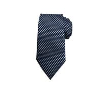 Wehug Men's Classic Stripe Jacquard Woven Silk Tie Formal Party Suit Necktie Neck Navy Blue Ties For Men EU-ld0001