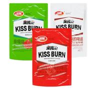 Wei Long Kiss Burn Spicy & Hot Gluten Strips Assorted 3 Flavour Chewy Snacks 卫龙辣条小零食 260g (Pack of 3)