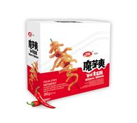 Wei Long Konjac Crisps, Vegetarian Tripe-Style, Spicy Flavor, Boxed, 360g (18g x 20)