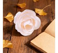 Wei’s Moment 20Pcs Artificial Flowers Roses, Real Touch Foam Roses, Fake Flowers Rose for DIY Wedding Bridal Bouquets Baby Shower Table Centerpieces Home Decorations, Cream Meat pink