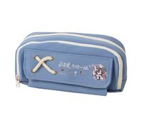 Wei Wu Xian Anime Pencil Case 3D Printing Double-Layer LAN Wang Ji Stationery Box Large Capacity School Supplies Stationery Storage Students