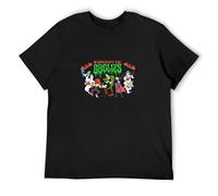 WEI ZUI YE Groovie Goolies Tv 70's Retro Cult Monsters Classic Breathable T Shirt Black XL