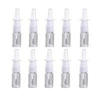 WEIBAIERGAOMAI 10 Pcs Nasal Spray Bottle Mist Spray Bottle Empty Spray Bottle Refillable Direct Injection Bottle Portable Plastic Nasal Spray Bottles Container for Home and Travel Use White 10ML