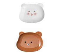 WEIBAIERGAOMAI 2 Pcs Plastic Serving Platters Plastic Tray Food Platters Serving Platter for Parties Serving Drinks Snacks Fruit Dessert Cookie