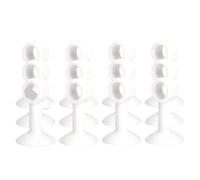 Weiche Silikon Tür Stopper Anti-schaden Wand Schutz Saugnapf Griff Stoßstange Stumm Schützen Wände Möbel Beschläge for Wall(White-12 pcs)
