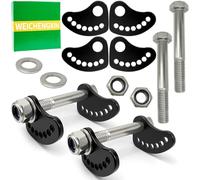 WEICHENGXIN Camber Lock Alignment Fix & Upper Arm Cam Bolt Kit for Chevrolet Silverado & GMC Sierra WT SLT SL HD 2WD 4WD Base LT LS SSV SS LTZ 1500 2500 3500 1999-2019 -1.5 to +1.5 Degrees