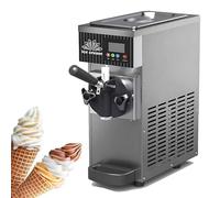 WEICNE 450w Single Flavor Soft Serve Ice Cream Machine, Countertop Soft Ice Cream Maker, 55-65 Units/H,One-Click Cleaning, For Bars, Coffee Shop, And Supermarket StainlessSteel