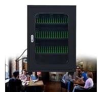 WEICNE Cell Phone Charging Stations Usb Rechargeable Mobile Phone Charging Cabinet Mobilephone Charging Station For School Church Airport, 20-60 Spots 60slots-Black