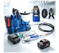 WEICNE Cordless Paint Spraying Gun, Spraying Paint Gun, 6-Speed Adjustable, With 20v/4a Lithium Battery,Two Modes- Belt-Clip/Handheld, For 360° Full & High Reaching Pain 1battery+1charger