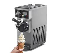 WEICNE Soft Serve Ice Cream Machine for Home | Countertop Soft Serve Ice Cream Maker | 4-5 Kg/H Output | One-Click Cleaning & Rapid Cooling | with Lcd Panel | for Commercial & Home Use StainlessSteel