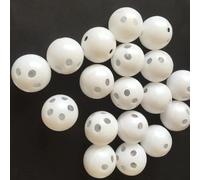 Weicoca 10Pcs White Rattle Balls Inserts Rattle Box Repair Doll Noise Maker Noise Maker Insert Rattle Dog Cat Pet, Rattle Inserts Accessories, Rattle Balls Mixed for Sewing in Noise Maker Insert Pet