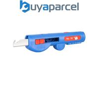 WEICON Cable Scissors No. 35 | Electricians' Shears with Stripping Function | Cutting - Stripping - Crimping | Including Protective Sheath, Blue/Red, one Size, 52000035
