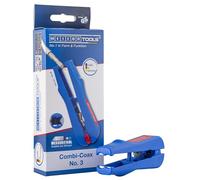 WEICON 52000003 Combi-Coax No. 3 Wire Stripper for Antenna and Transmission Cables, Blue-Red, 125mm