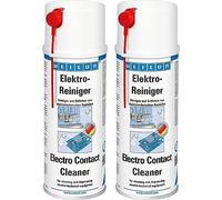 WEICON Electro Contact Cleaner / 400 ml / 2-Pack/Contact Spray for Electronic Components/Dissolves Corrosion/Removes Dust and Dirt